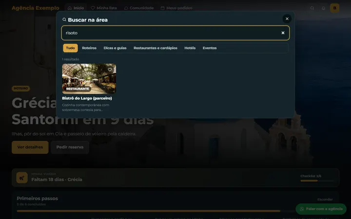 Busca na área inteira