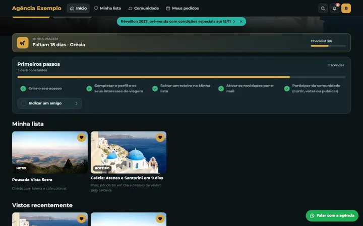 Fileiras estilo streaming