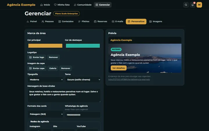 Personalização